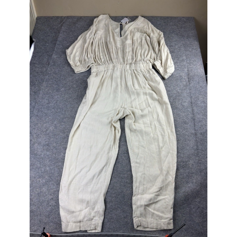 Free People Absolute Heaven Jumpsuit Dolman Sleeve Gauze Endless Summer Womens L